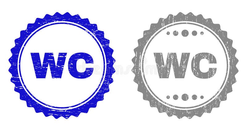 WC Grunge поцарапал печати бесплатная иллюстрация